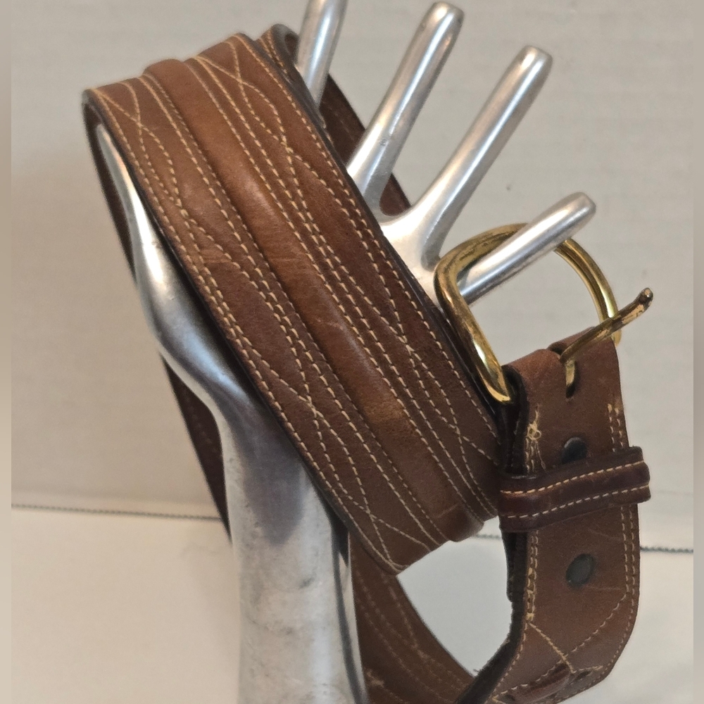 LARRY MAHAN Belt LEATHER Western 40